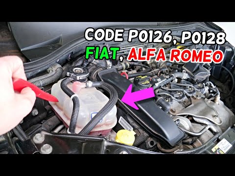 FIAT ALFA ROMEO CODE P0126 P0128 COOLANT THERMOSTAT