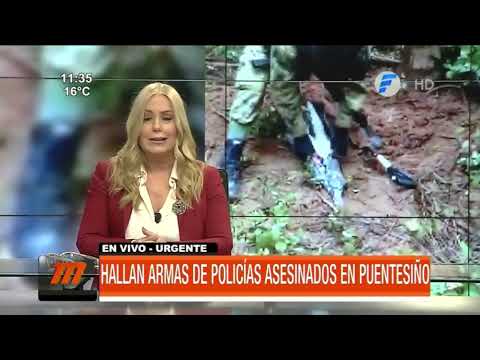 Hallan armas de policías asesinados en Puentesiño