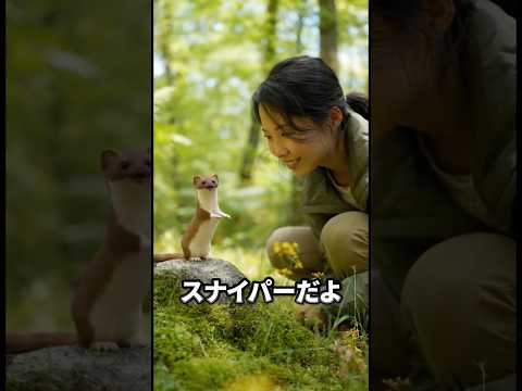 オコジョは、見た目は天使、頭脳はかなりの肉食系