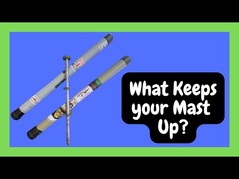 How to set your antenna mast quick and easy with a .00 Home Depot stake & 3D printed donuts!