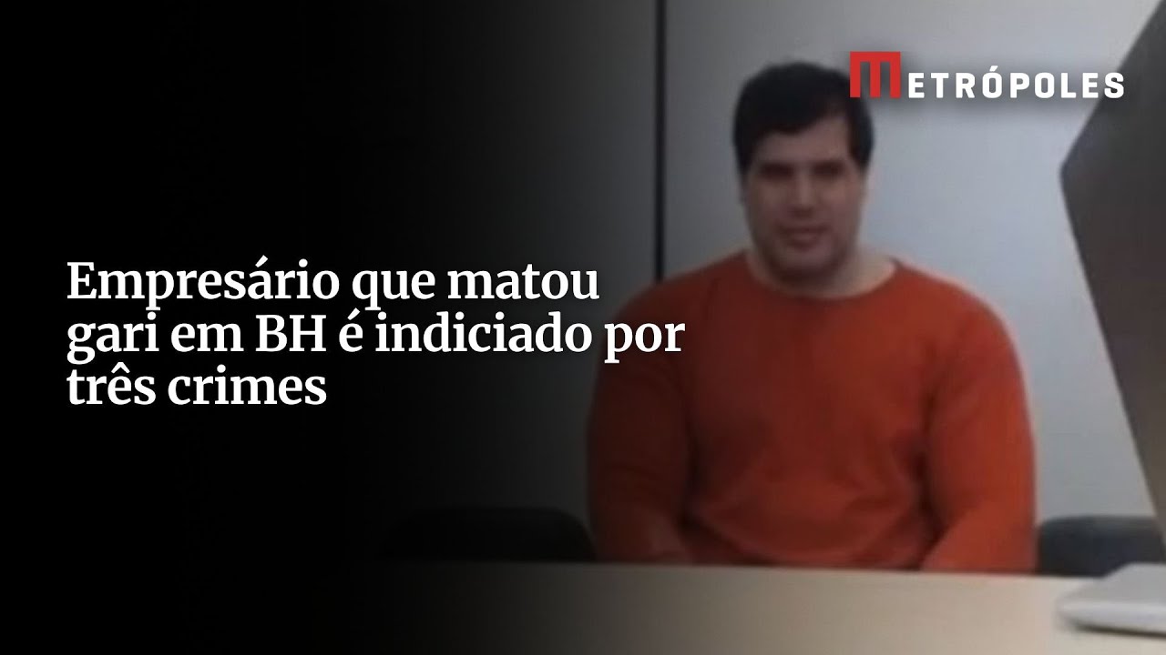 Empresário que matou gari em BH é indiciado por três crimes