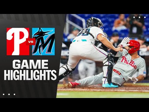 Phillies vs. Marlins Game Highlights (6/18/25) | MLB Highlights
