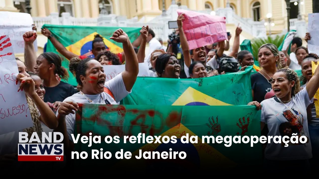 Veja os reflexos da megaoperação no Rio de Janeiro | BandNews TV  TV Online Veja os reflexos da megaoperação no Rio de Janeiro | BandNews TV