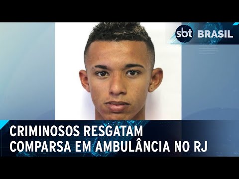 Criminoso é resgatado de dentro de ambulância no Rio de Janeiro | SBT Brasil (26/09/24)