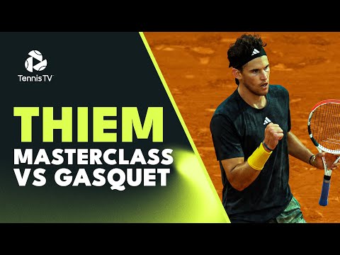 Dominic Thiem MASTERCLASS vs Richard Gasquet | Monte Carlo 2023