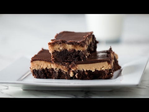 Chocolate Peanut Brownies (Buckeye Brownies)