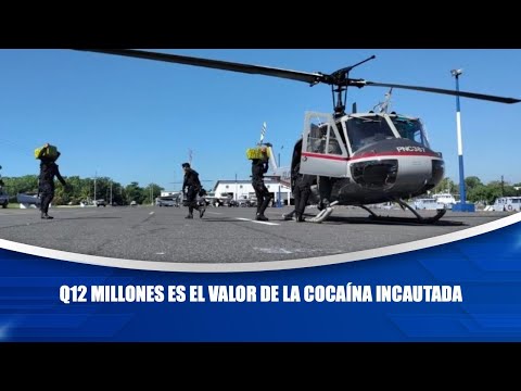 Q12 millones es el valor de la cocaína incautada