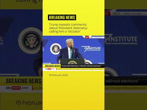 Trump repeats comments about President Zelenskyy calling him a “dictator”