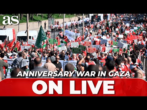 ANNIVERSARY of the WAR in GAZA, ON LIVE | Marches and protests in EUROPE