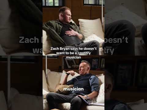 #ZachBryan tells #BruceSpringsteen he doesn’t want to be known as a country musician #zachbryanmusic