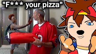 Insane Neighbor ATTACKS Pizza Delivery Guy | Kenji Reacts