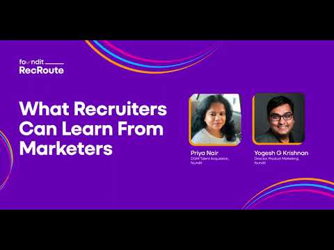 RecRoute Webinar | What Recruiters Can Learn From Marketers