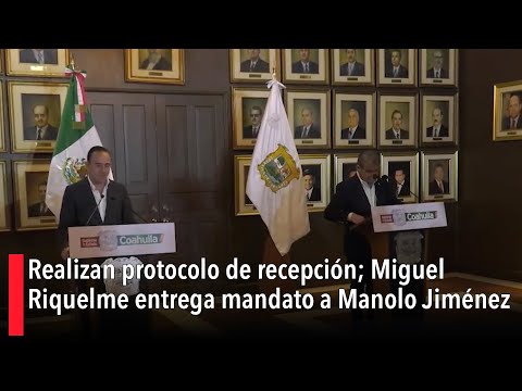 Realizan protocolo de recepcio?n; Miguel Riquelme entrega mandato a Manolo Jime?nez