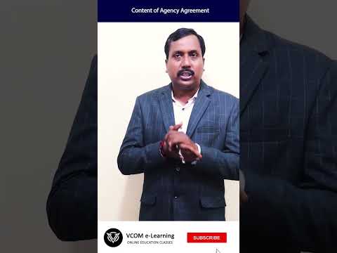 Content of Agency Agreement - #shortvideo #internationalmarketing -Video@200