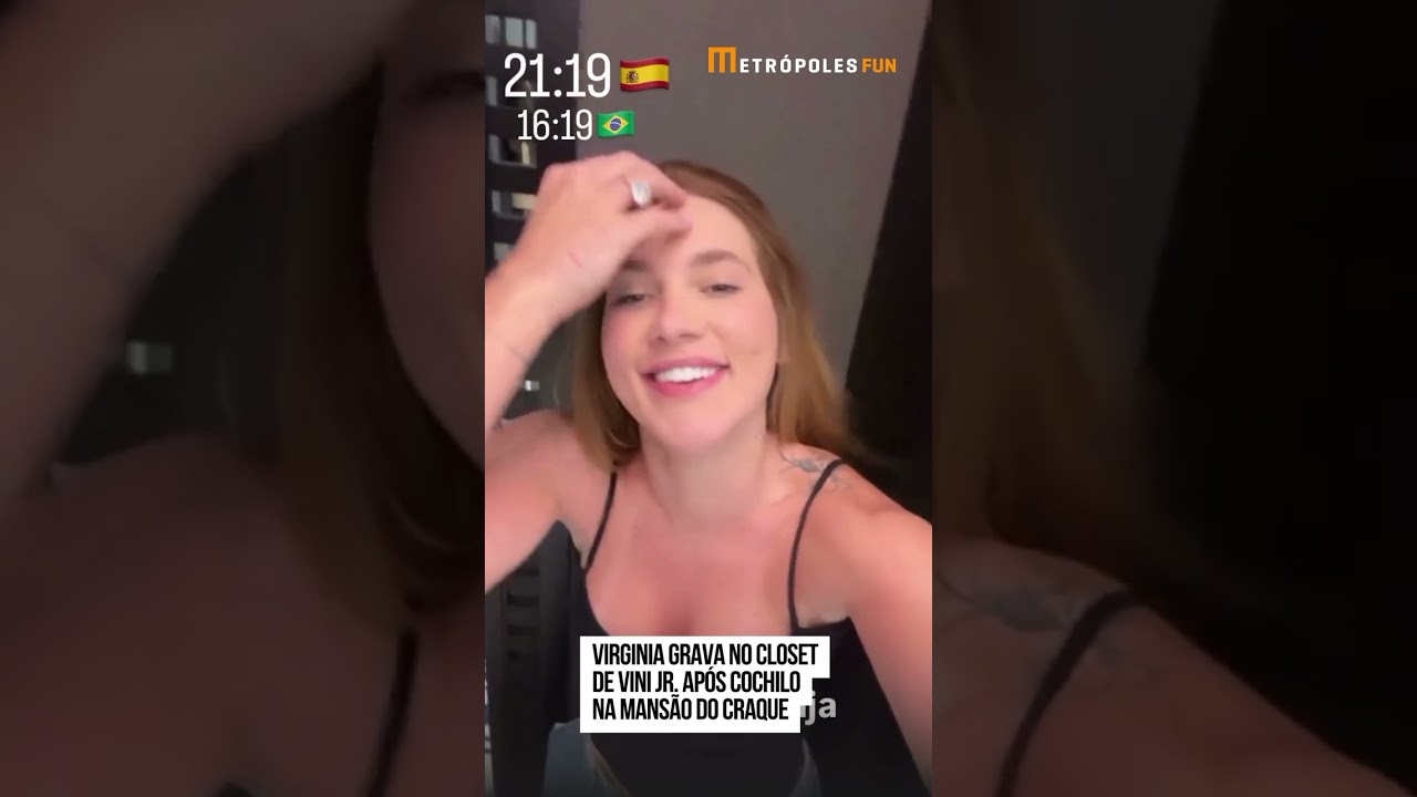 Virginia grava no closet de Vini Jr após cochilo na mansão do craque