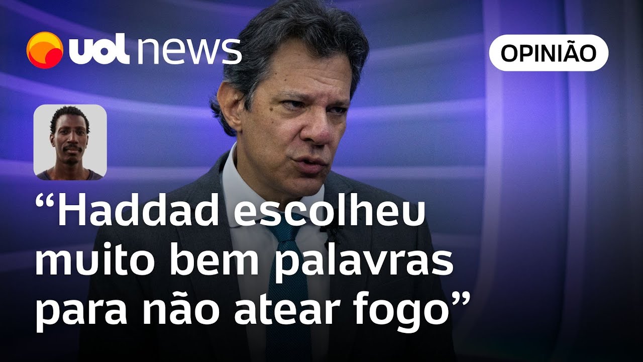 Haddad faz boa leitura do cenário e escolhe bem as palavras para não por fogo na situação | Ronilso