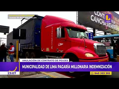 Municipalidad de Lima pagaría millonaria indemnización tras anular contrato con Rutas de Lima