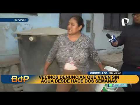 Vecinos de Chorrillos denuncian que camión cisterna no los abastece con agua desde hace 2 semanas