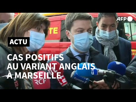 France: sept nouveaux cas positifs au variant anglais à Marseille | AFP Extrait