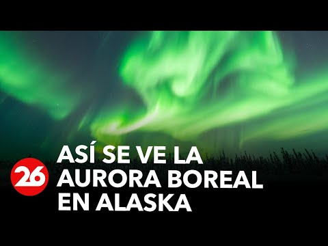 Así se ve la aurora boreal en Alaska