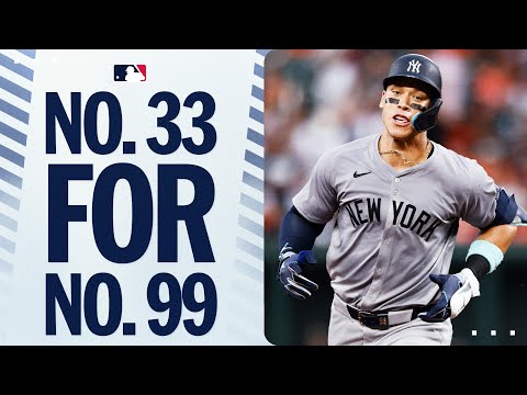 NO. 33 FOR NO. 99! Aaron Judge DEMOLISHES this baseball!