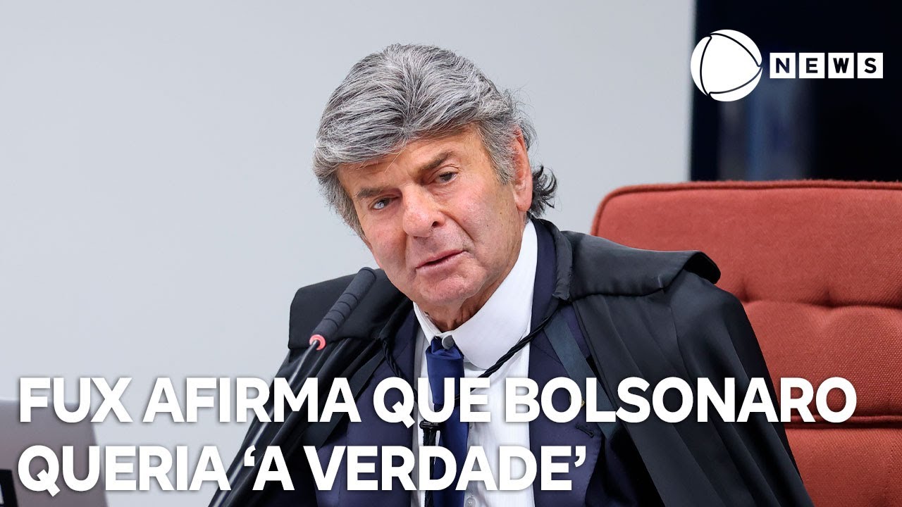 Fux compara urna a torradeira e afirma que Bolsonaro queria a verdade ao questionar sistema