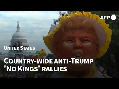 Protesters out in force for anti-Trump 'No Kings' rallies across US | AFP