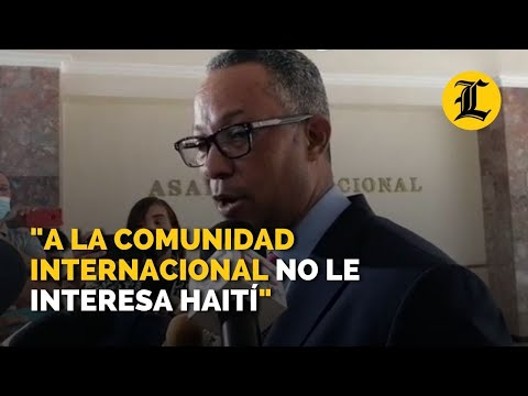 Dionis Sánchez dice A la comunidad internacional no le interesa Haití