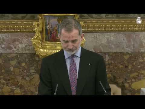 Palabras del Rey en el almuerzo ofrecido por la entrega del Premio  Cervantes 2021