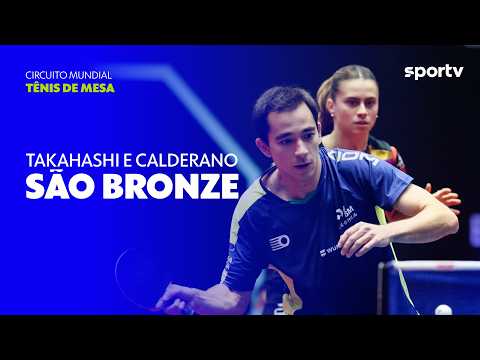 HUGO CALDERANO E BRUNA TAKAHASHI CAEM NAS SEMIFINAIS DO WTT SMASH | sportv