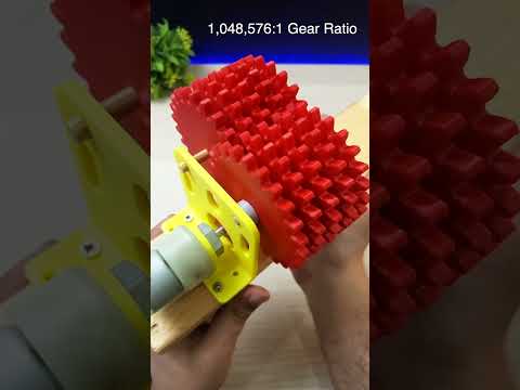 1,048,576 : 1 Gear Reduction! 3D Printed