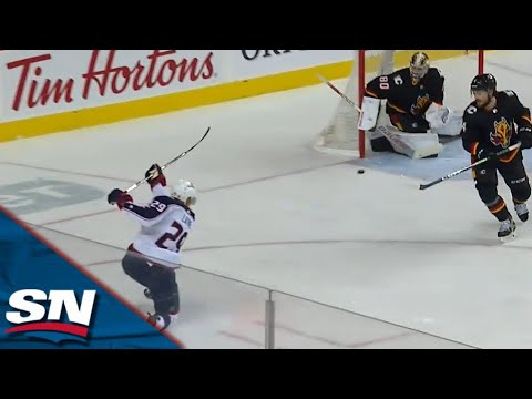 Blue Jackets' Johnny Gaudreau Connects Patrik Laine With Filthy Saucer Pass For One-Timer