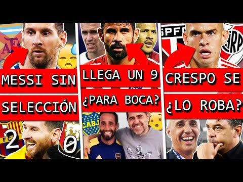 MESSI se queda sin ARGENTINA+ ¿BOCA trae a este 9 x SALVIO+ GALLARDO sufre y ¿BORRÉ se VA de RIVER