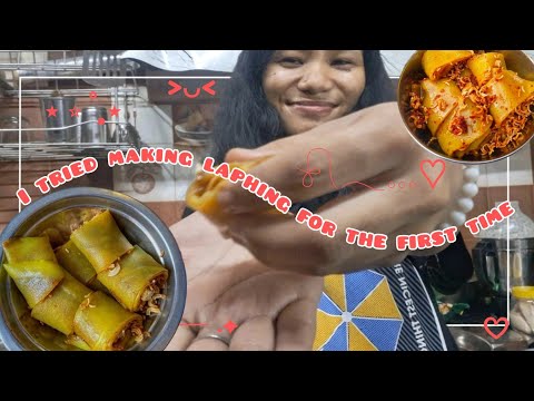 My first attempt at laphing - spicy, messy & fun! || @vermavlogs29 #viralvideo #vermavlogs29
