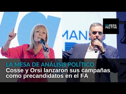 Carolina Cosse y Yamandú Orsi lanzaron sus campañas como precandidatos en el Frente Amplio