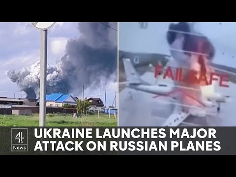 Ukraine strikes Russian warplanes as UK bolsters defence