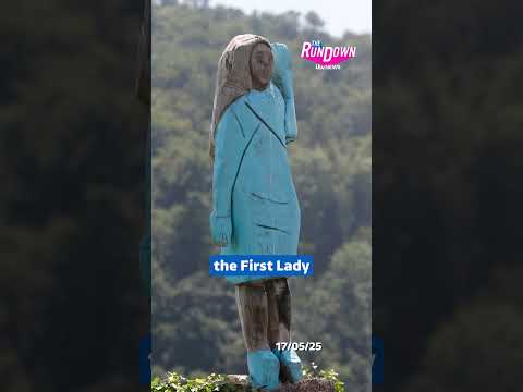 Melania Trump’s statue in Slovenia has been kidnapped