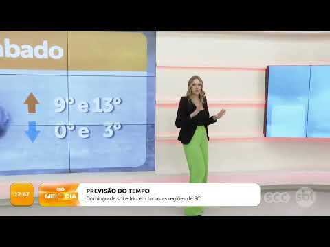 Fim de semana com sol e frio em todas as regiões de SC | Tempo | SCC Meio-Dia