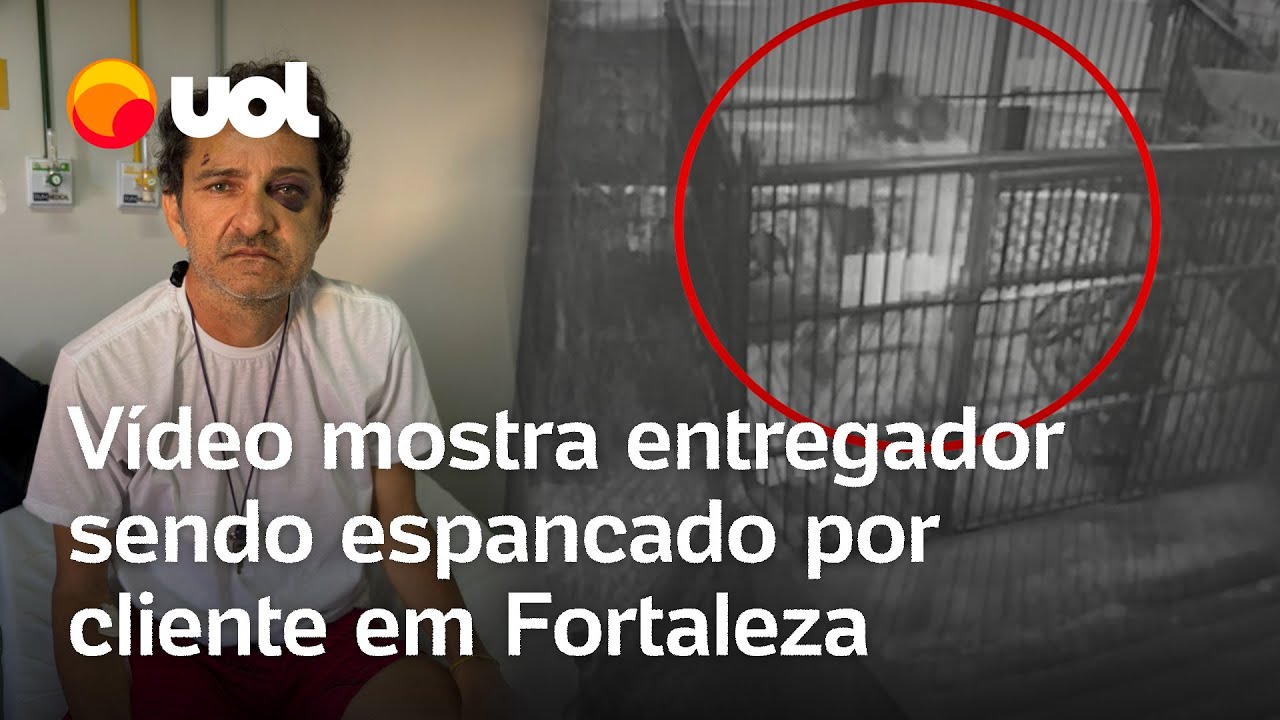 Entregador é espancado por quase 2 minutos por cliente em prédio de luxo em Fortaleza veja vídeo