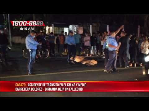 Hombre muere de manera inmediata al ser catapultado en el km 42.5 de la Carretera Sur - Nicaragua