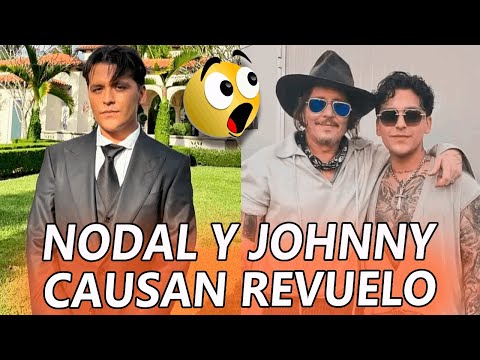 Christian Nodal CAUSA REVUELO al POSAR junto a Johnny Depp