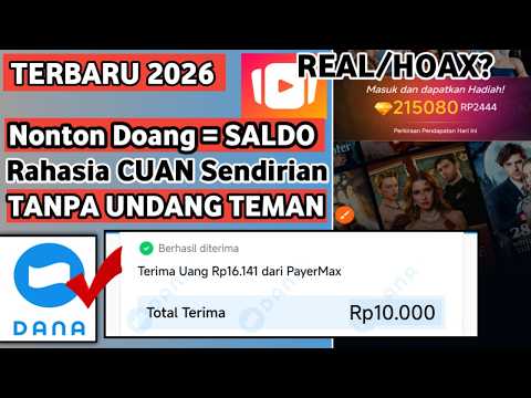 TERBUKTI CAIR‼️ Nonton Drama 10 Menit Dapat Saldo DANA FREE REELS!! Tanpa Undang Teman