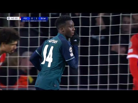 [23/24 UCL] PSV vs 아스날 은케티아 주요장면