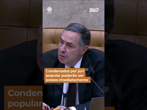 Condenados por júri popular poderão ser presos imediatamente #shorts