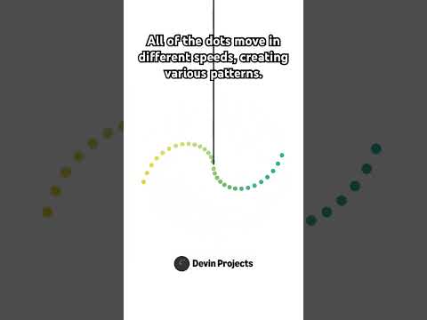 Pendulum Wave #shorts #pendulumwave #rhythm #animation