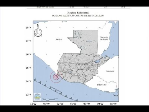 Se registra sismo en Guatemala