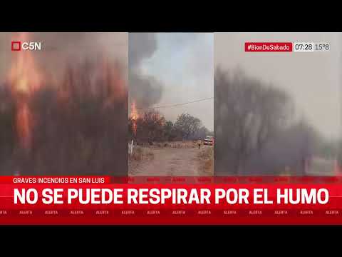 Los INCENDIOS NO dan RESPIRO en CÓRDOBA: las LLAMAS ALCANZARON más CASAS