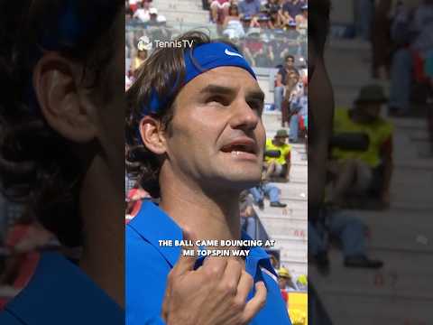 Roger Federer Explains Why This Ball Bounced Twice  👀