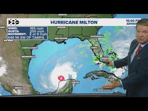 Hurricane Milton continues to develop in the Gulf of Mexico