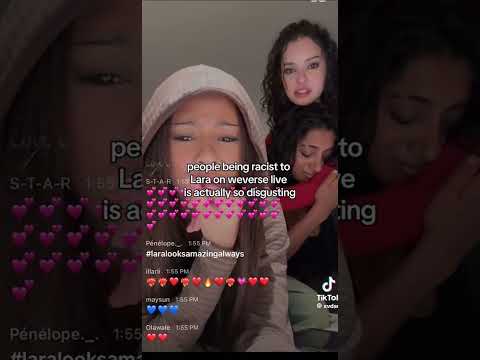 Vidéo LARA REÇOIT DES COMS R*CISTES EN LIVE  Actu KPOP FR #lara #manon #daniela #katseye